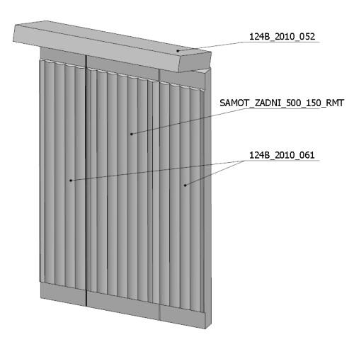 Šamotová komora komplet BELORADO    